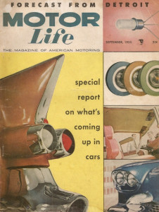 MOTOR LIFE 1955 SEPT - NEW CAR PREVIEW, TESTING CORVETTE & 2 SUPERCHG T-BIRDS*
